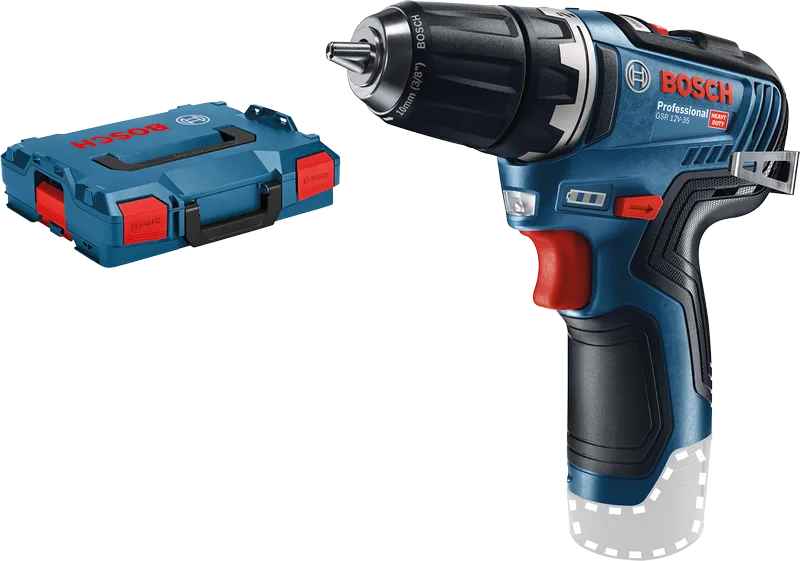 Bosch GSR 12V-35 akku-boremaskine med kuffert.